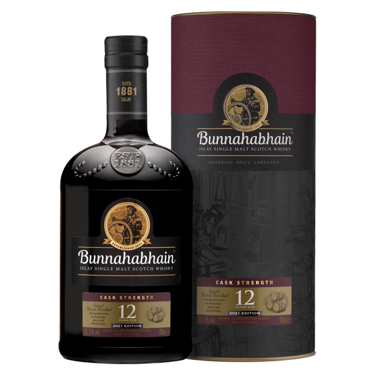 Bunnahabhain Ltd Ed 12 Year Cask Strength (2021 Edition, 55.1%) - Single &  Available Whisky Shop