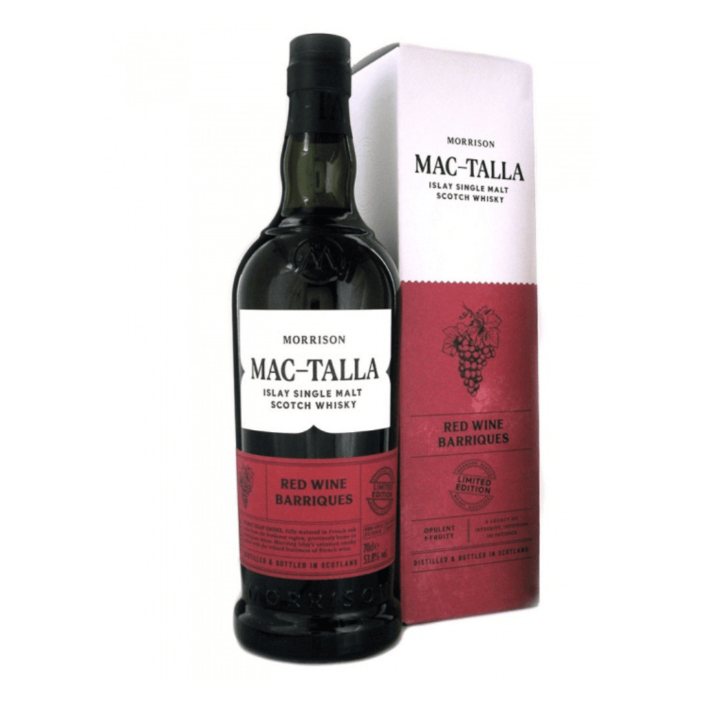 MacTalla Ltd Ed Red Wine Barriques Islay Single Malt 53.8 Single