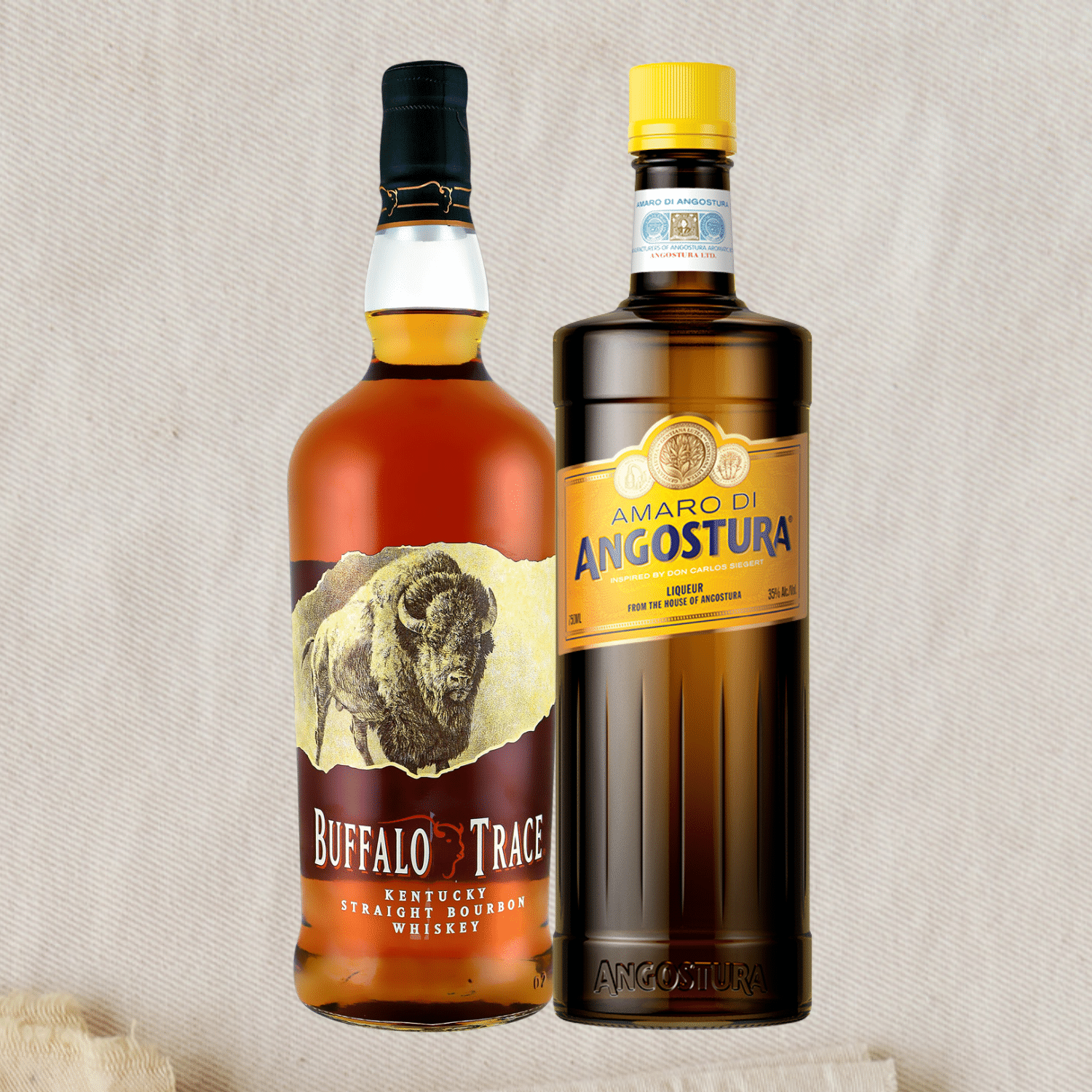 Angostura Amaro and buffalo trace